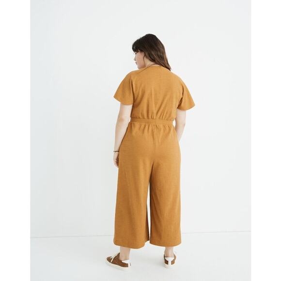 Madewell Texture & Thread Wide-Leg Wrap Jumpsuit - Picture 2 of 8